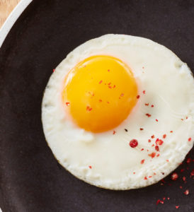 fried egg with season cooked in oven recipe