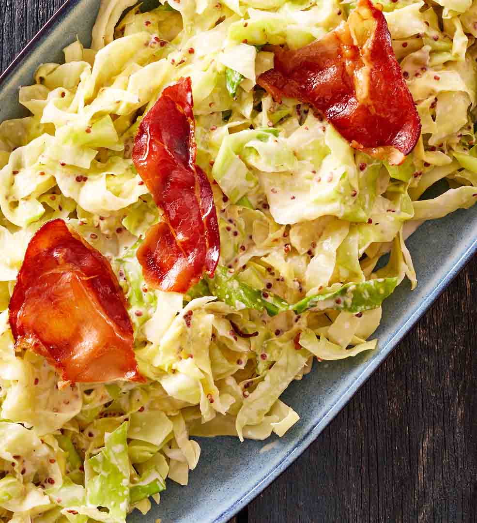 Stewed Summer Cabbage with Serrano Ham - HOUNÖ